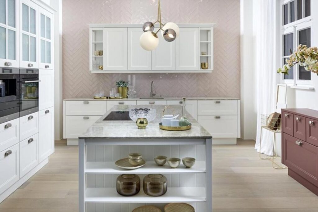 A modern kitchen island with classic elements Nolte Brasov