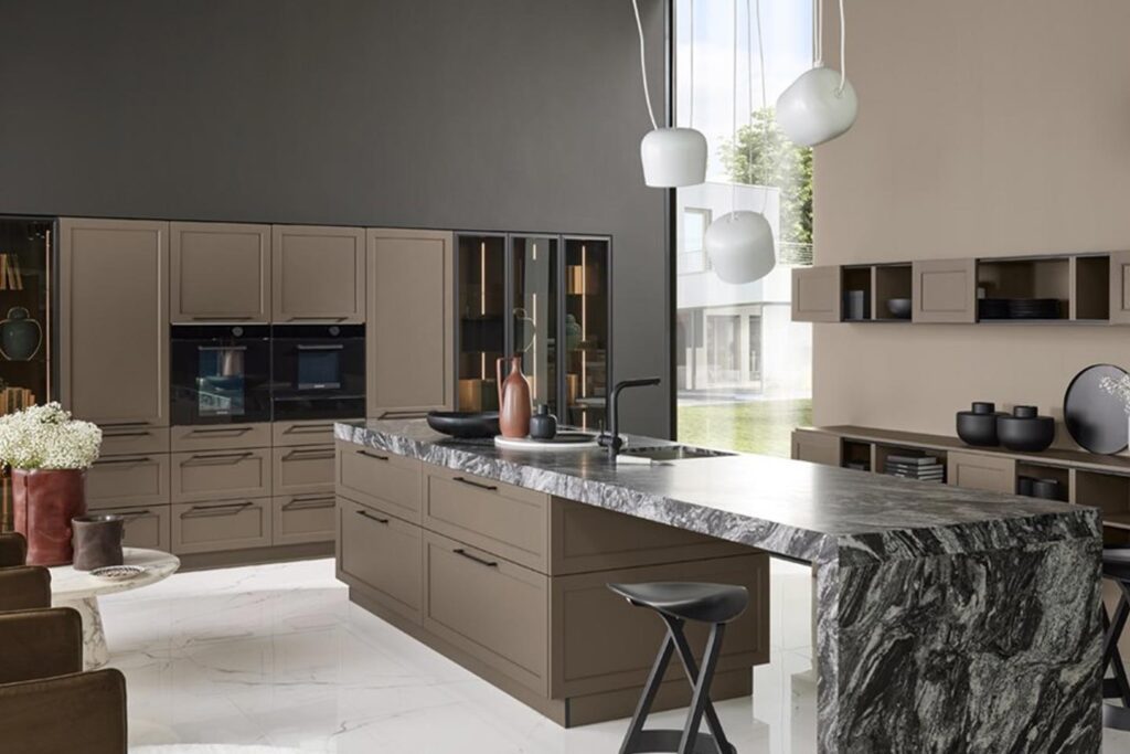 A stylish country style kitchen with authentic textures Nolte Brasov