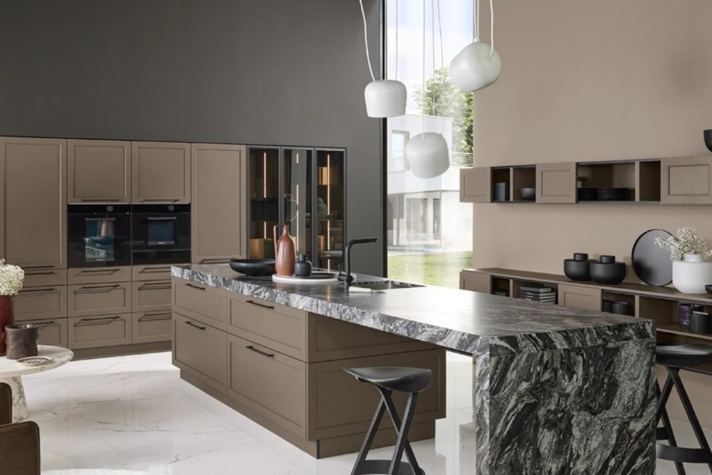 A stylish country style kitchen with authentic textures Nolte Brasov