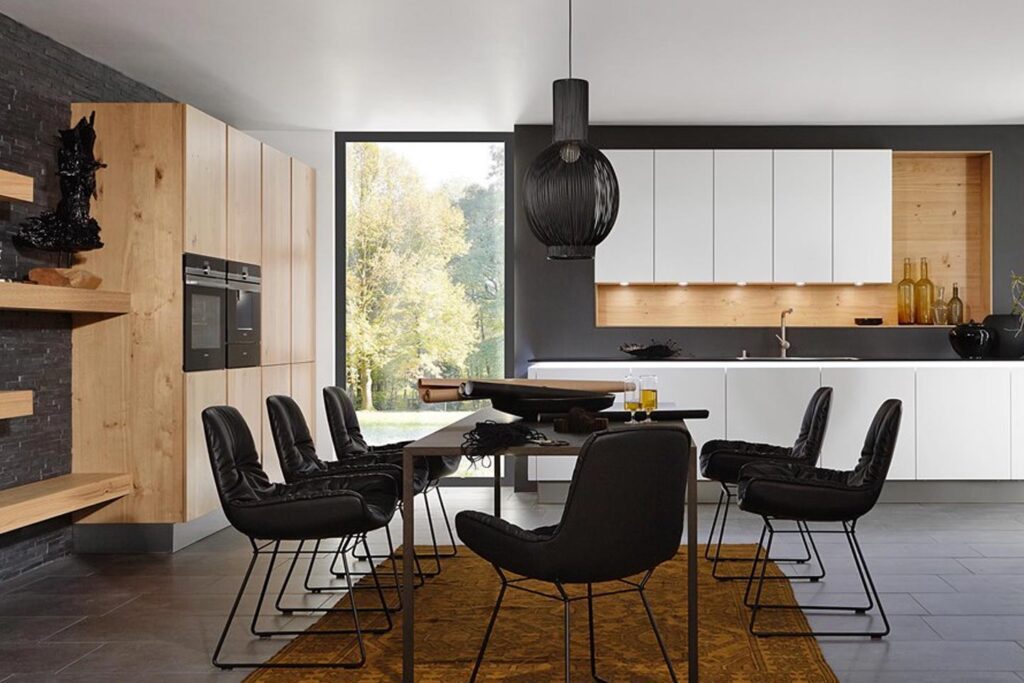 An open plan kitchen Nolte Brasov