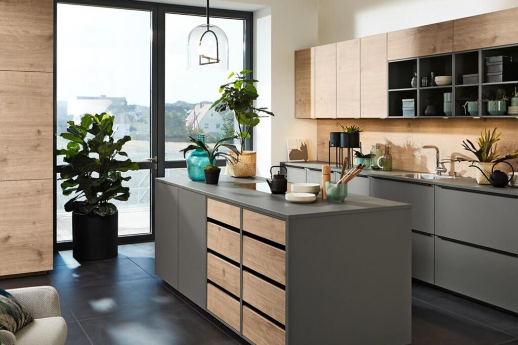 Classic and absolutely on trend grey kitchen Nolte Brasov